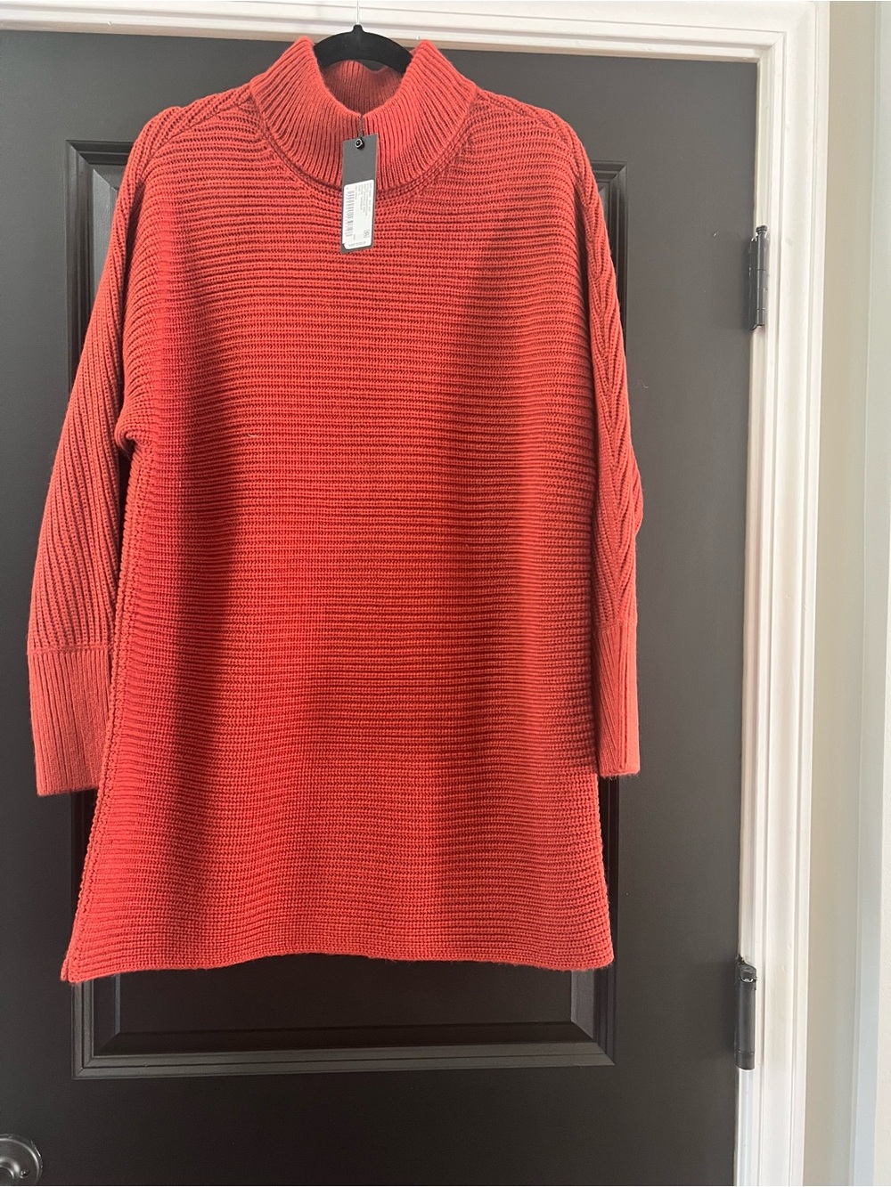 Gianni Bini Michelle Tangelo Turtleneck Sweater Dress NWT L